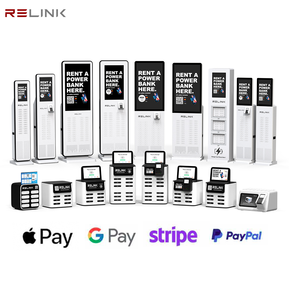 12-Slots Smart Shared Power Bank Rental Kiosk with NFC &amp; Instant Charging - Integrated Vending Machine &amp; POS System (OEM/ODM)