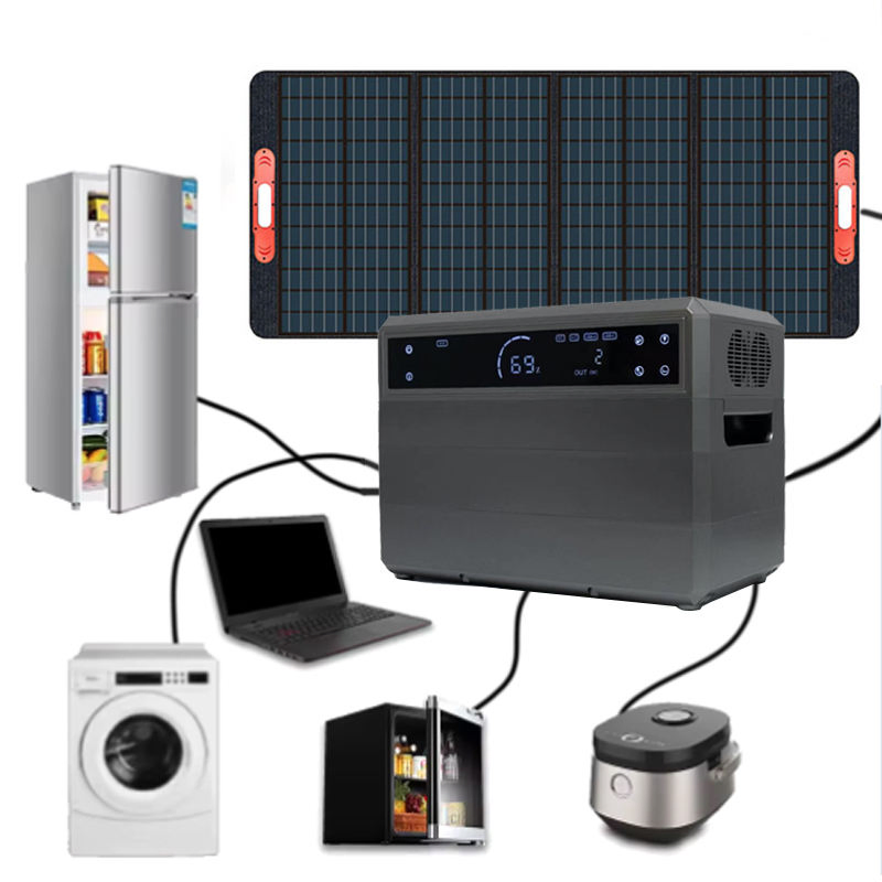 Powerful 3072wh Lithium Battery Solar Generator Portable Power Station for off Grid Energy Solutions