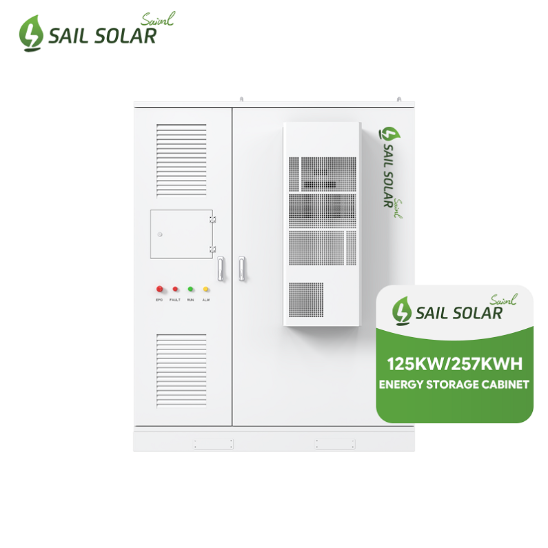 125KW 257KWh Outdoor LiFePO4 Battery Storage System Smart EMS IP55 Protection 10-Year Warranty for Industrial Load Management