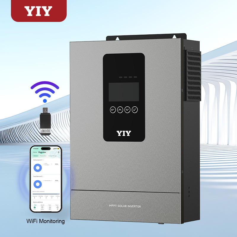 12Kw Off Grid Hybrid Solar Inverter with MPPT 5000Vdc 48Vdc to 220/230Vac Pure Sine Wave Power Solar Inverter 12000W for Home