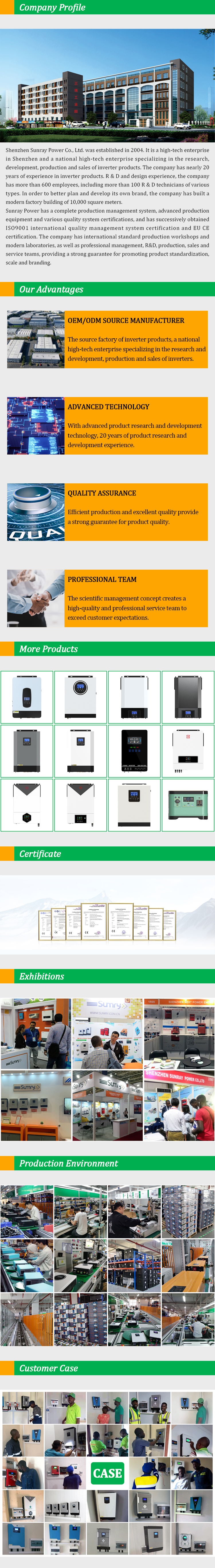HGX 4KW 110V Hybrid Solar Inverter Detailed Features