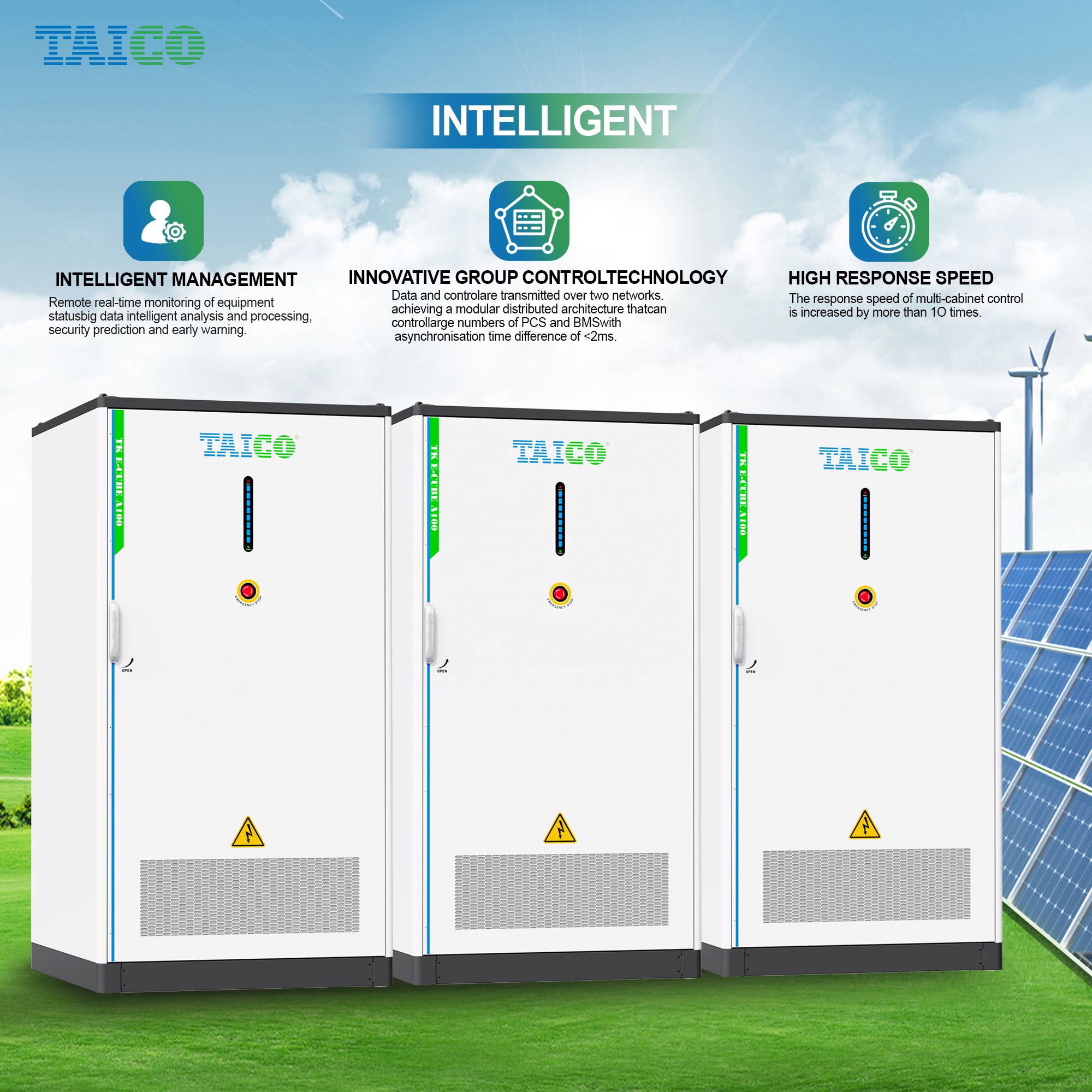 100KWH 200KWH 215KWH 241kwh Commercial BMS EMS Industrial Energy Storage 50kw 100kw 125kw Lifepo4 Battery Solar Power System