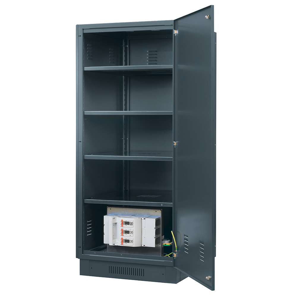 Outdoor Electrical Waterproof Enclosure Ip67 Metal Lithium Battery Storage Cabinet For Solar