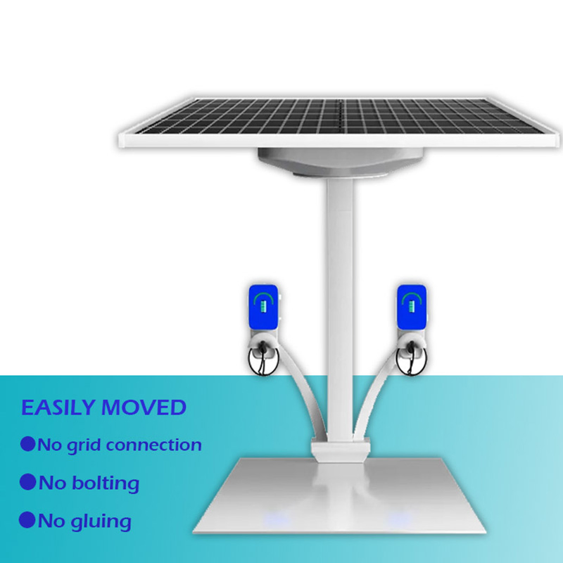 Removable Portable Solar Panel Battery Energy Storage Electric Vehicle Charging Station AC Electric Car EV Fast Charging Station