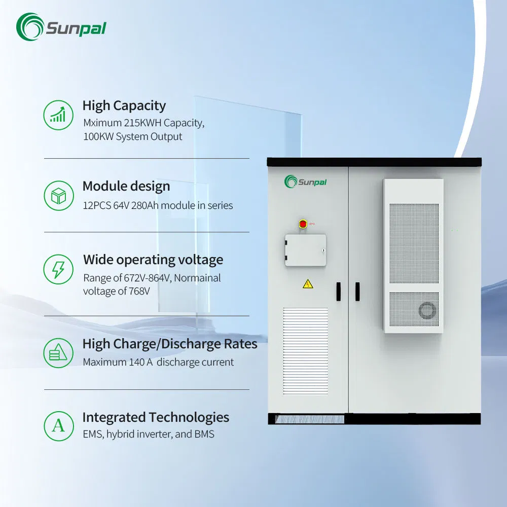 Top Selling 100kwh Air Cooling Ess Industrial &amp; Commercial Energy Storage Factory Wholesale for Solar Power