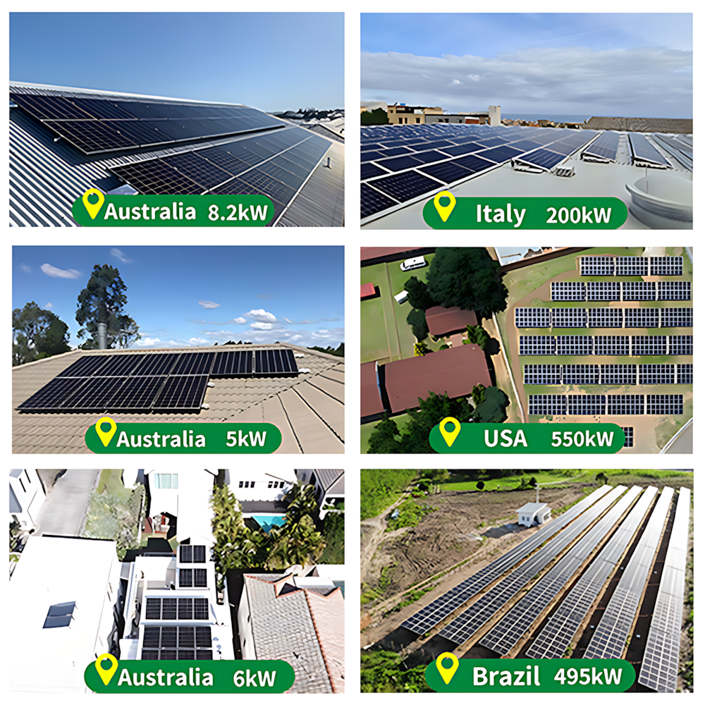 With Solar Panels Single/Three Phase Inverter System Solar Battery 10kw 12kw 20Kw Hybrid Solar Storage System for Home Use