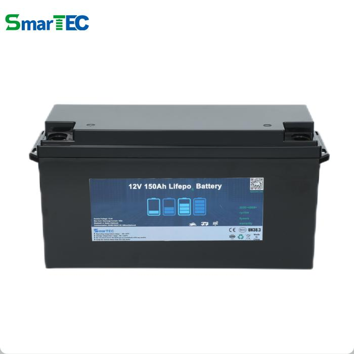 Wholesale Price High-Quality Deep Cycle 12V LiFePO4 Battery 150ah Lithium Iron Phosphate Battery Pack for RV/Motorhome/Marine and Solar System with BMS Monitor