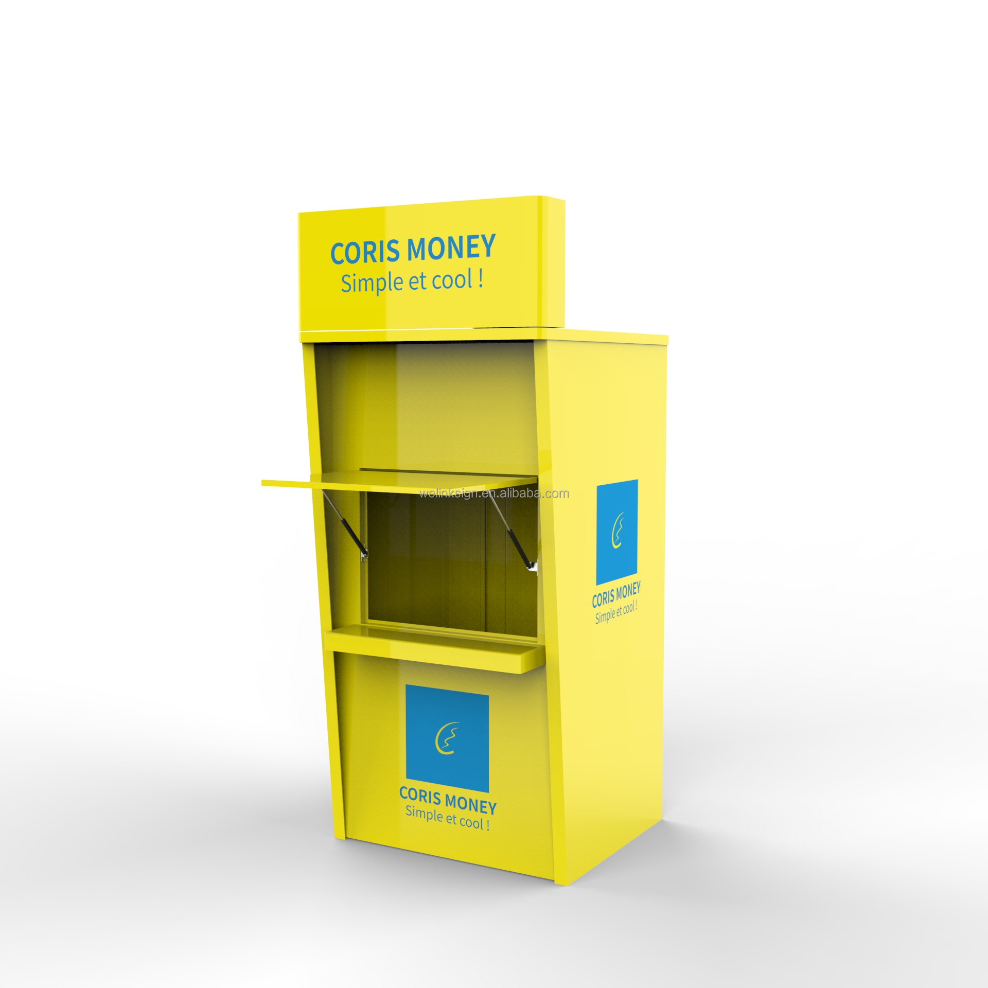 Coris Bank Mobile Money Fiberglass Kiosk | Prefab Indoor Solar Powered Waterproof Eco-Friendly Payment Booth | Office Building