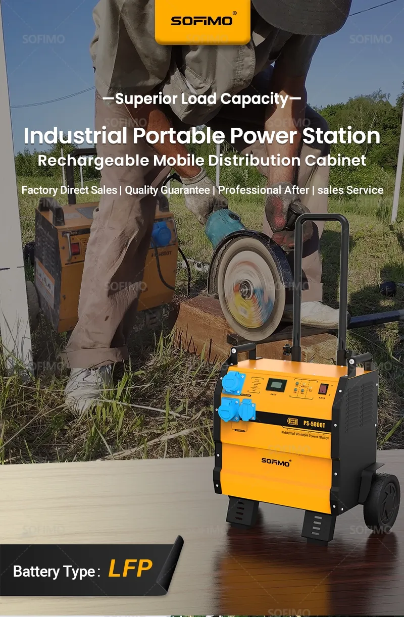 Portable Industrial Power Station 5000W Solar Generator Battery Power Bank