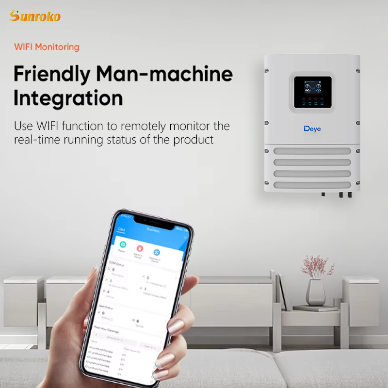 Deye Pure Sine Wave Off Grid Single Phase Inverter 3000w 3Kw 5Kw 6kw 6Kva Hybrid Dc to Ac IP65 Solar Power Inverter