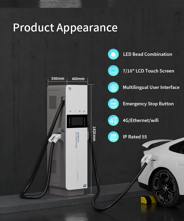 EV Charging Station Air/Liquid-Cooled Super Charger Terminal Detail 5