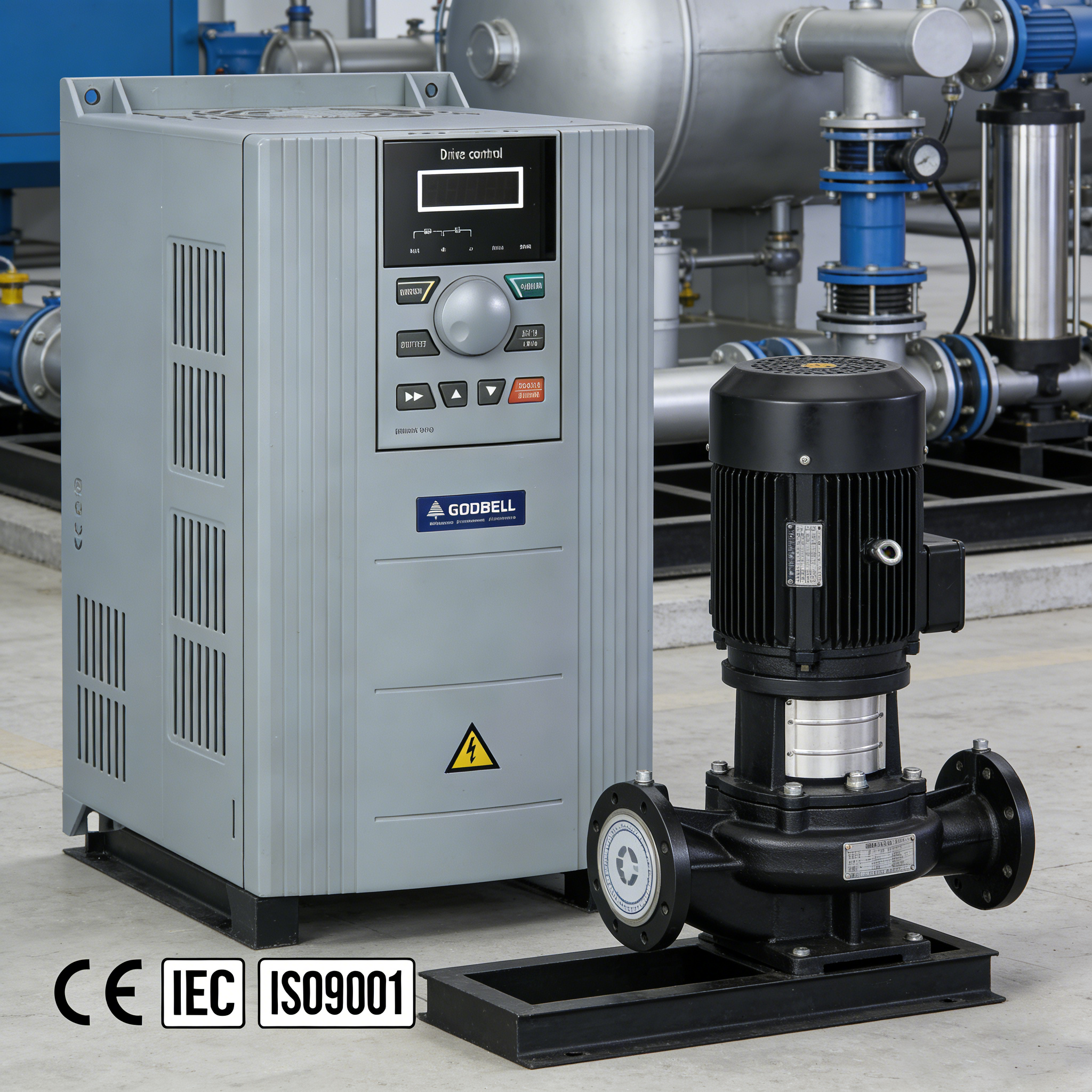 Goldbell Off Grid 3 Phase Solar Hybrid Inverter 1.5Kw 2.2Kw 4Kw 5.5Kw 7.5Kw 10Kw 15Kw 50Hz to 60Hz Low Frequency Vfd Inverter