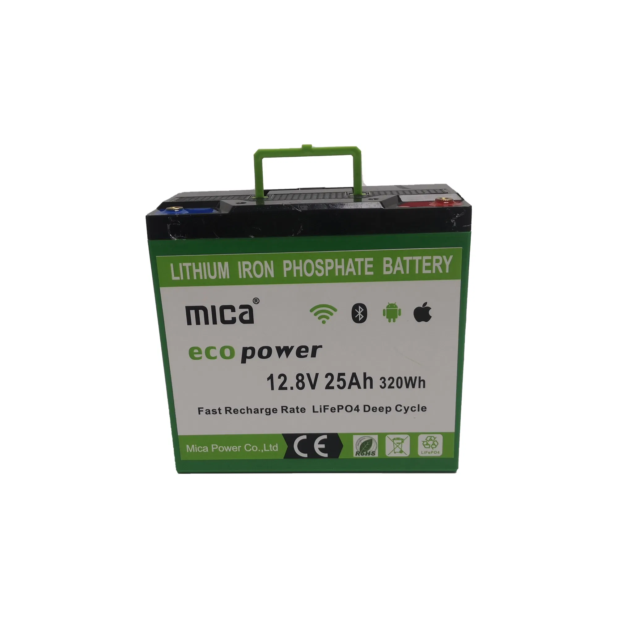 Lithium Iron Phosphate 12.8V 25ah LiFePO4 Battery Pack for 12V Electric System Storage
