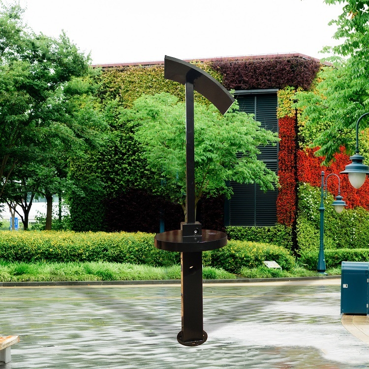 Life Po4 Solar Light With Phone Charging Station Kiosk Vendor LED Light Source Solar Cell Phone Charging Station