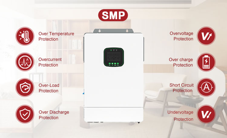 12Kw Off Grid Hybrid Solar Inverter with MPPT 5000Vdc 48Vdc to 220/230Vac Pure Sine Wave Power Solar Inverter 12000W for Home