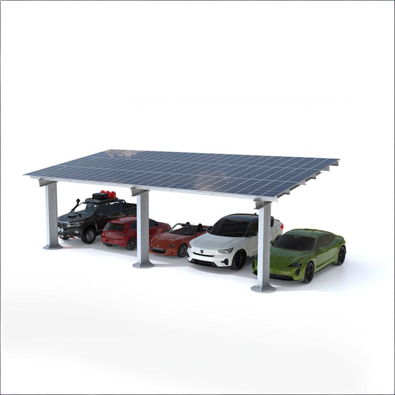 China Supplier Carbon Steel Solar Carport Mounting System Commercial Solar Parking Structure