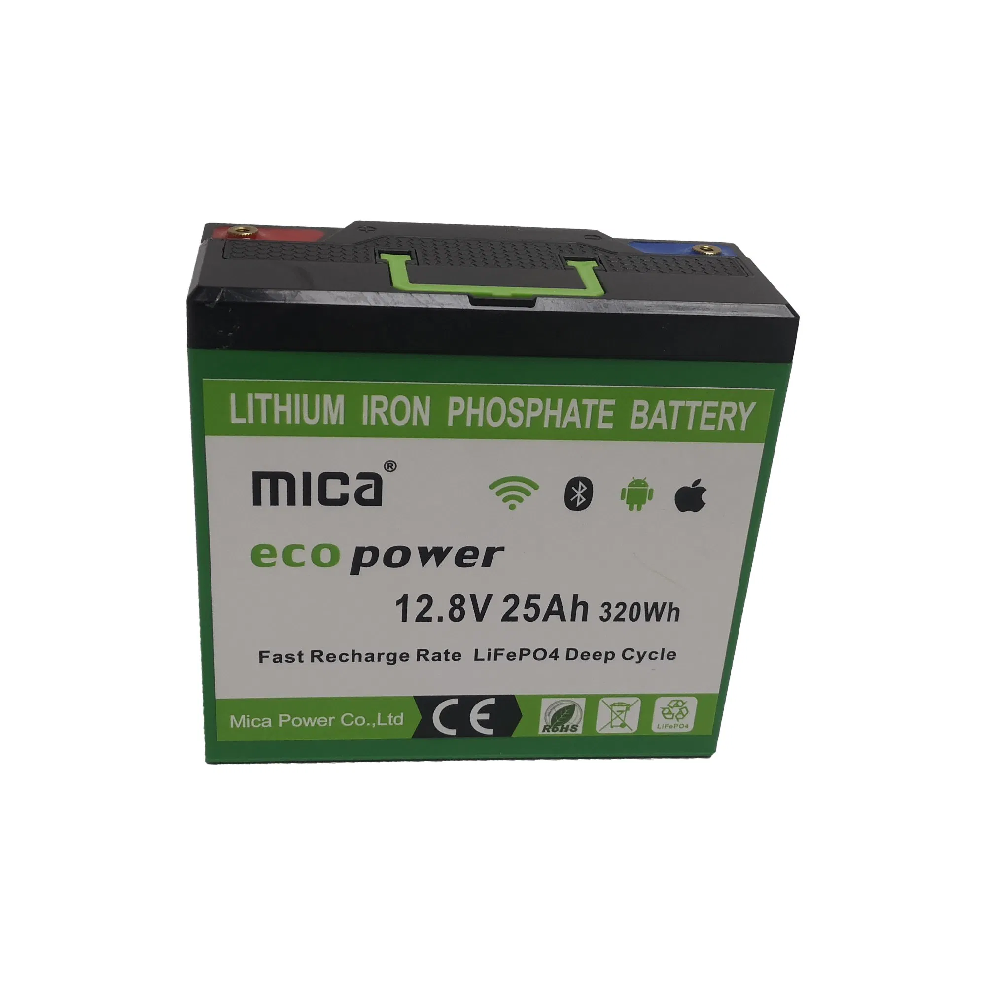 Lithium Iron Phosphate 12.8V 25ah LiFePO4 Battery Pack for 12V Electric System Storage