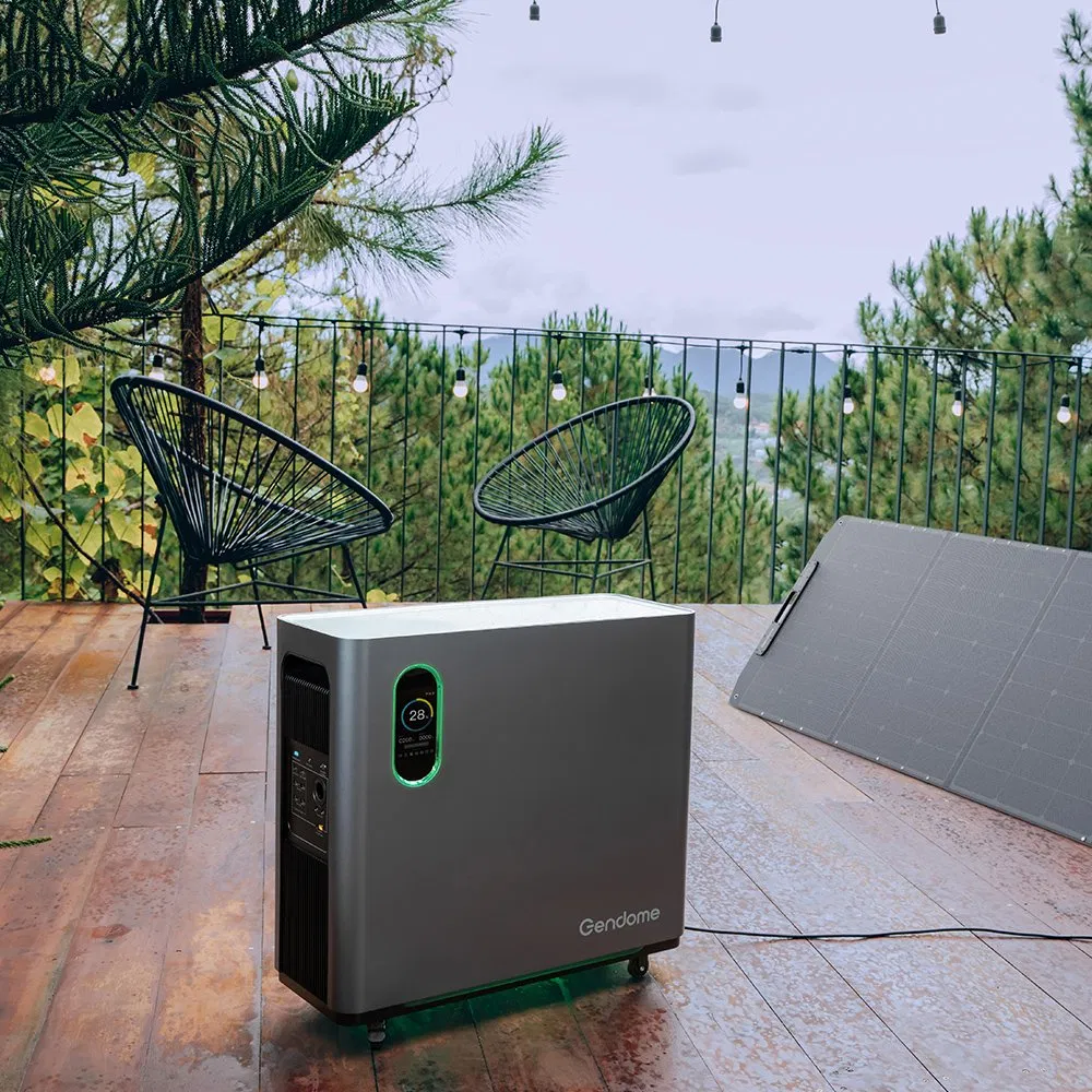 Gendome 3000W Solar Portable Power Station 3072wh Large Capacity APP Remote