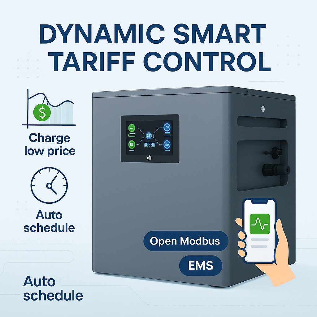 IP65 Outdoor Installation 56kWh 2400W AC Coupled Lithium Ion ESS Energy Storage System CAN Smart App Control EMS Integration