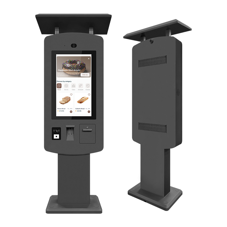Sinmar Weatherproof Self Service Ordering Printer Kiosk Smart Touch Screen All In One Totem Outdoor Waterproof Computer Kiosk