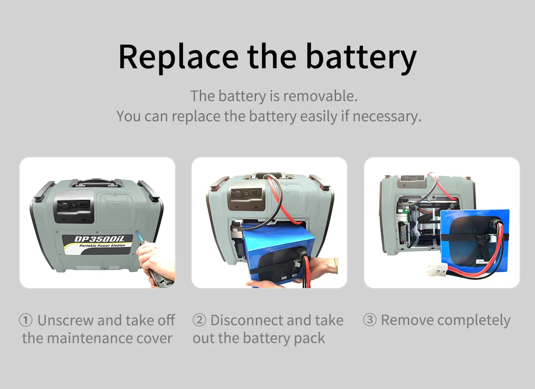 3000W Energy Storage System 12V 24V UPS Solar Portable Generator Portable Power Station