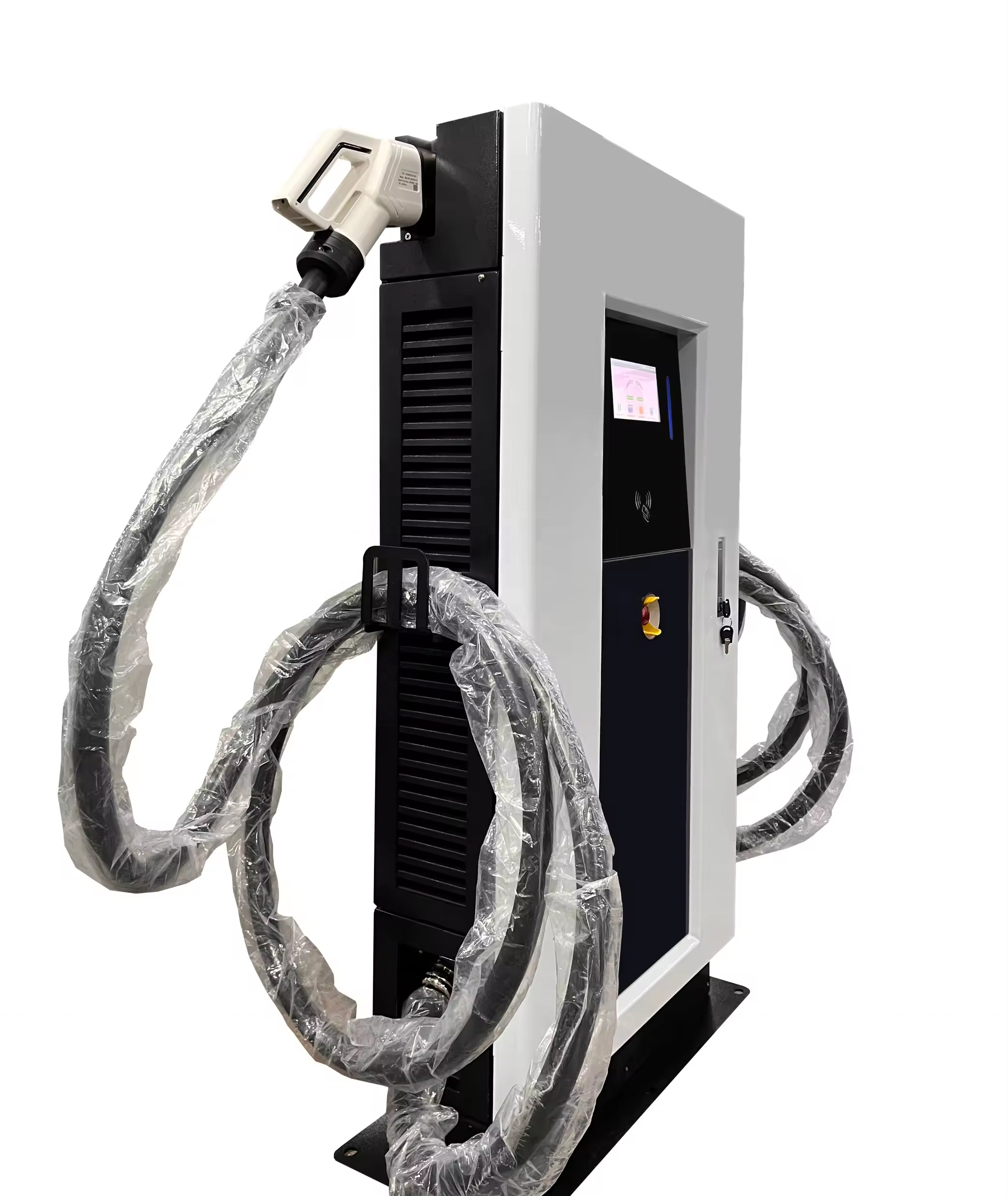 Fast Charge Factory Prefabricate Floor Stand DC EV Charger CCS OCPP IP54 60kW Commercial Solar Power Electric Charging Station