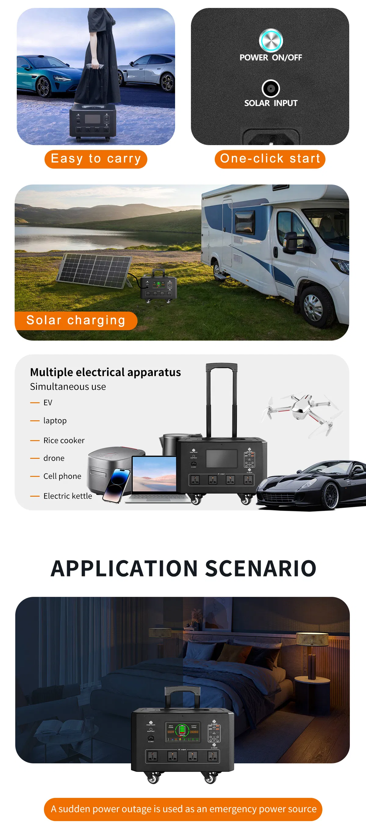 Solar Charging Portable Power Station Detail 2