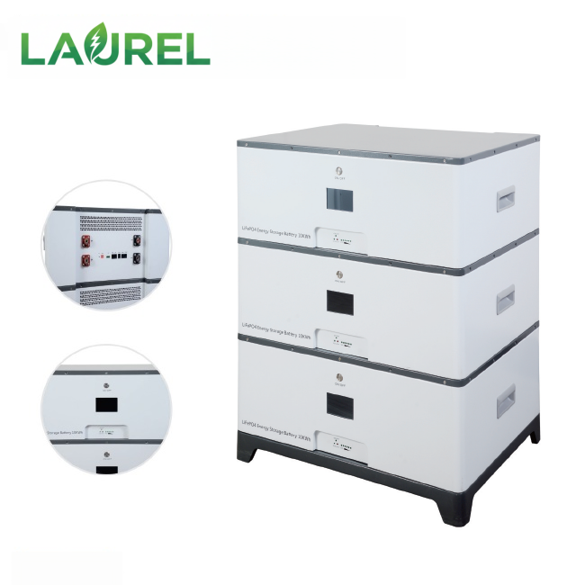 Scalable 10kWh Stackable Energy Storage Battery with RS232/RS485/CAN 16P LiFePO4 Lithium Iron Phosphate Battery for Grid