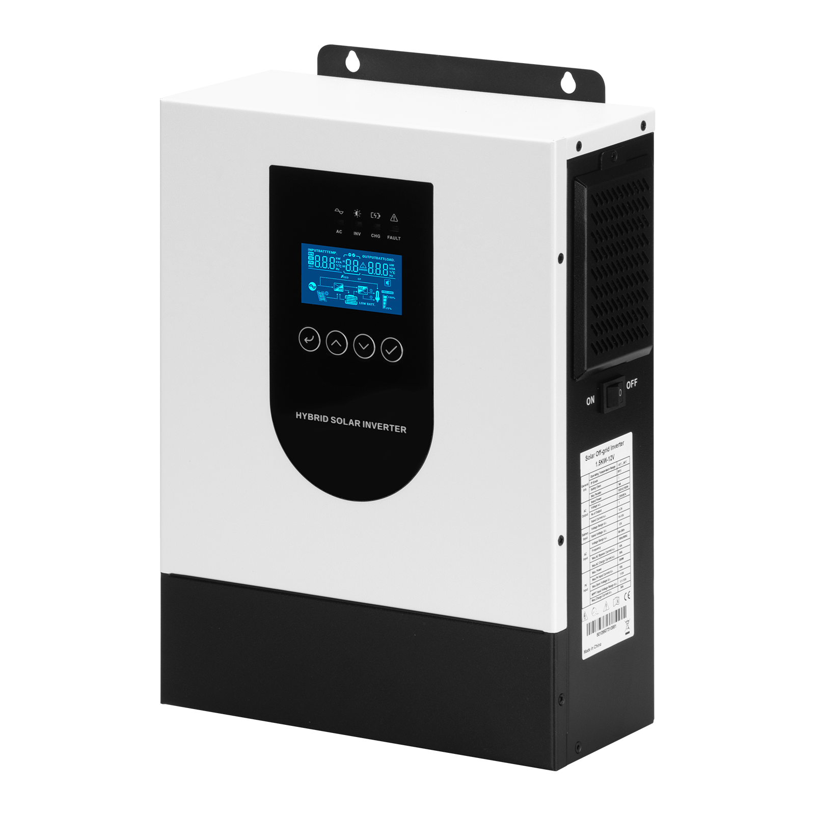 Best Factory Price 1.5KW 12V Solar Inverters Pure Sine Wave Hybrid Solar Inverter for Energy Storage
