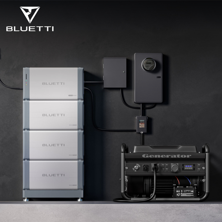 BLUETTI Solar Battery Storage Kits 5kW/9kW On/Off-Grid System with Inverter Lithium Battery for Indoor/Residential &amp; Business