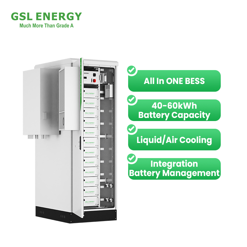 Gsl Energy High Voltage 60kwh Commercial Battery Storage System OEM Lithium Ion LiFePO4 Industrial Commercial Energy Storage Ess