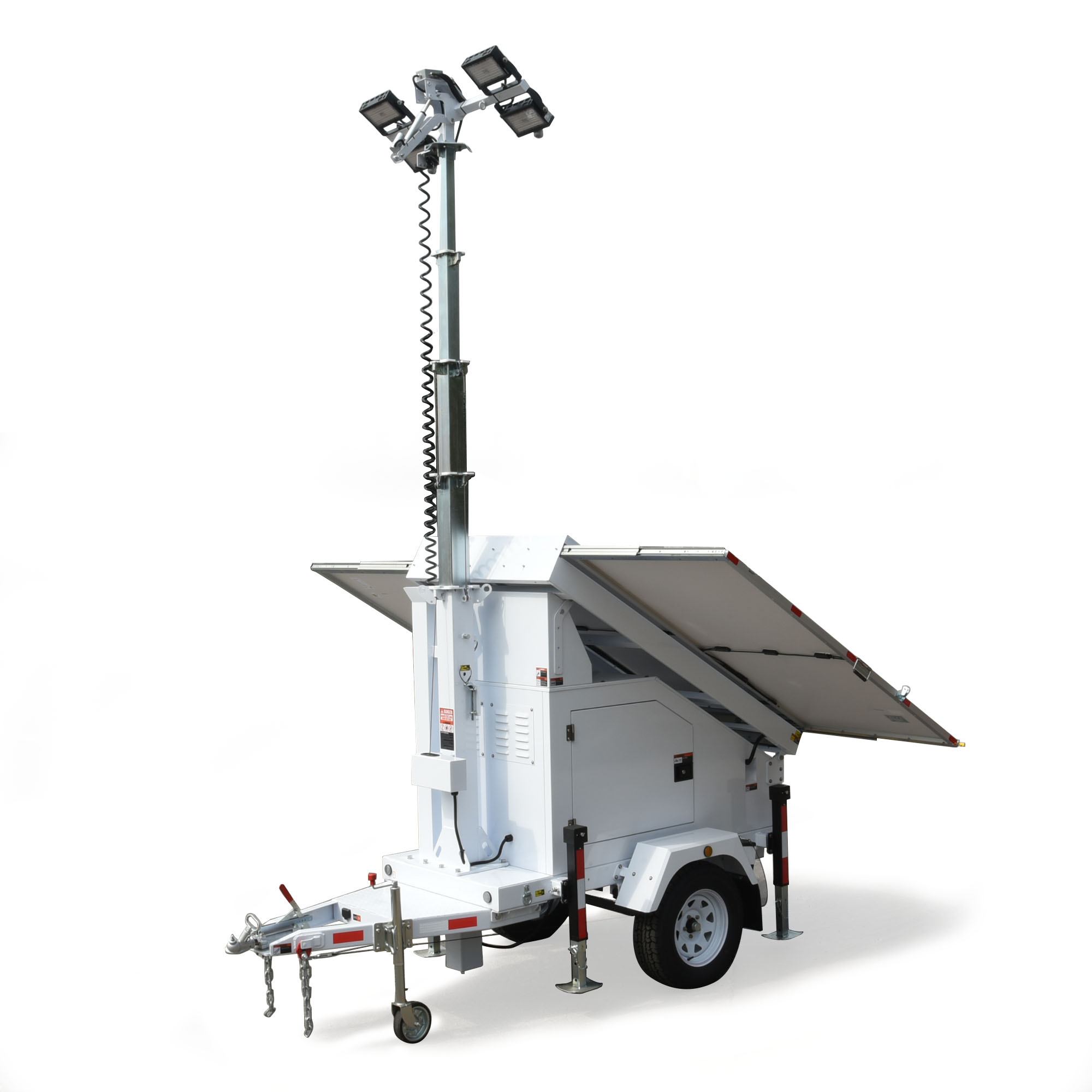 Assembled Solar Hydraulic Lifting Solar Lighting Tower For Outdoors