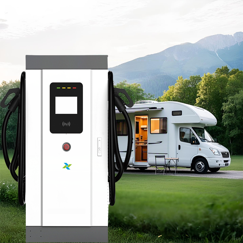 New Level 3 60kW Floor-Mounted DC EV Charging Station with Touch Screen OCPP Public