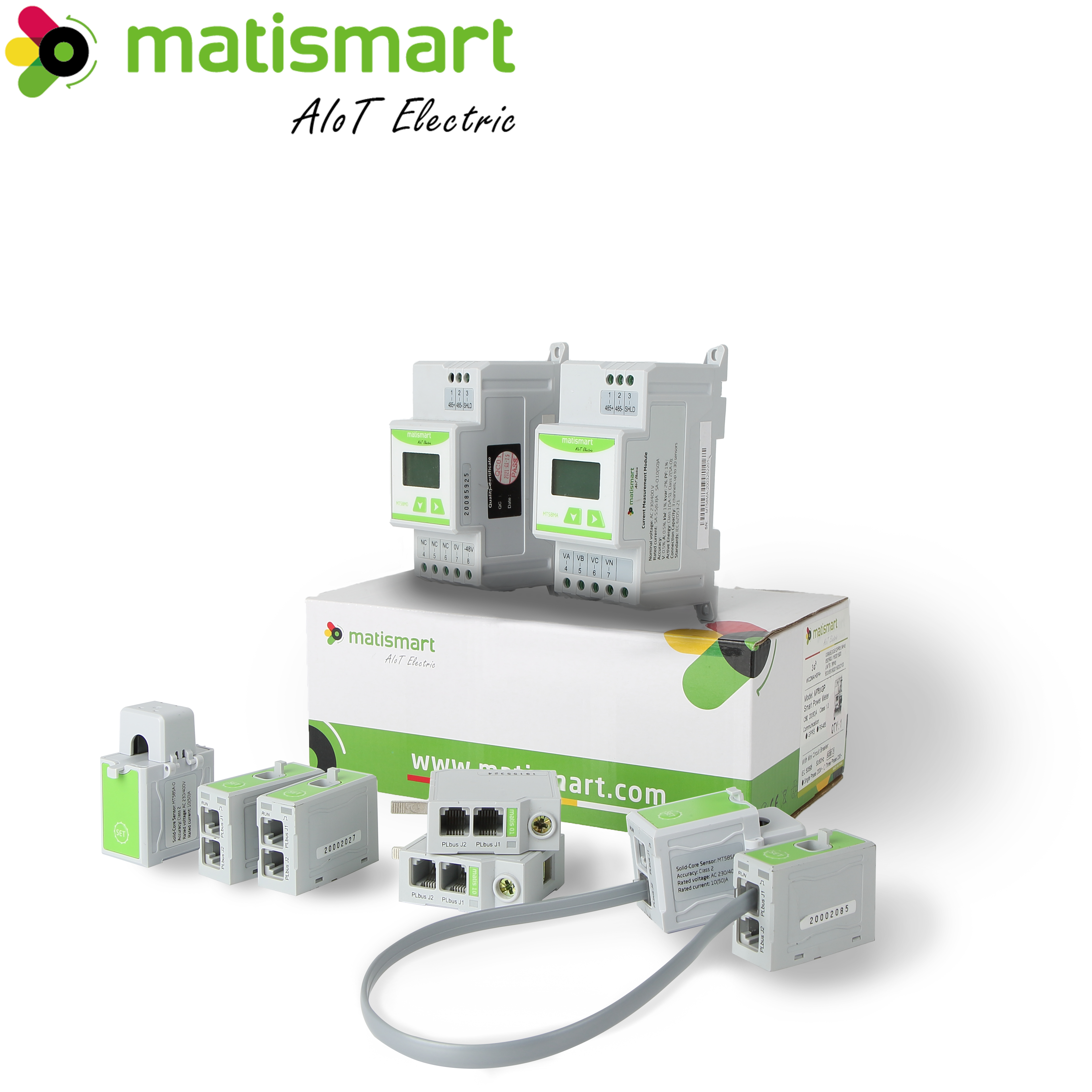 Matismart Smart Home Real Time Energy Monitor MT58 Smart Energy Meter with Current Sensor Power Management EMS System