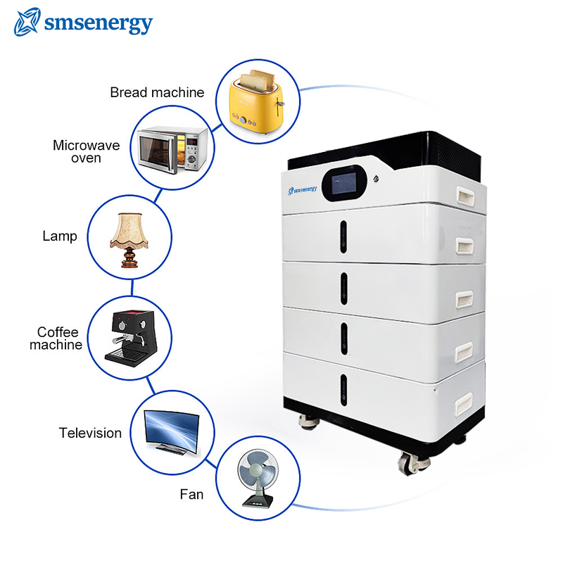 All in One Stacked Lifepo4 Battery Solar Energy Storage Power System Home 48v 51.2v 10KW 15kWh 20kWh 25kWh