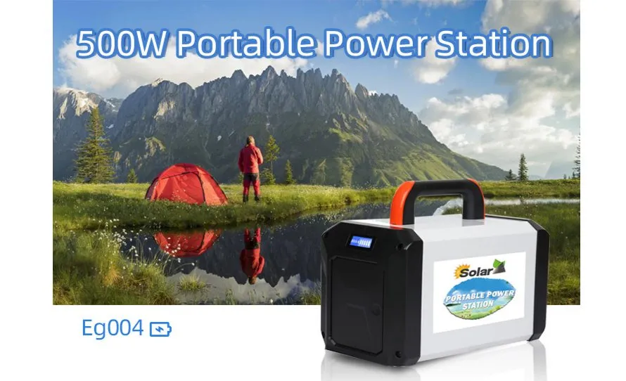 220V Portable AC Power Bank Solar Energy Lithium Battery 500W Power Station for Outdoors Home