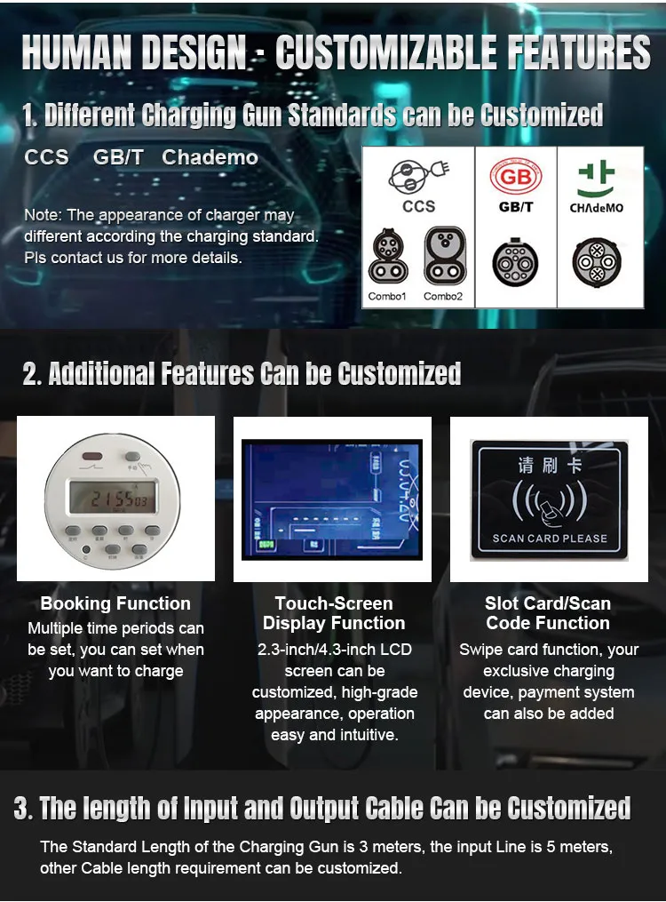 DC 40kw CCS Solar EV Charger Portable EV Charger Manufacturers Charging Station for Electrical Car
