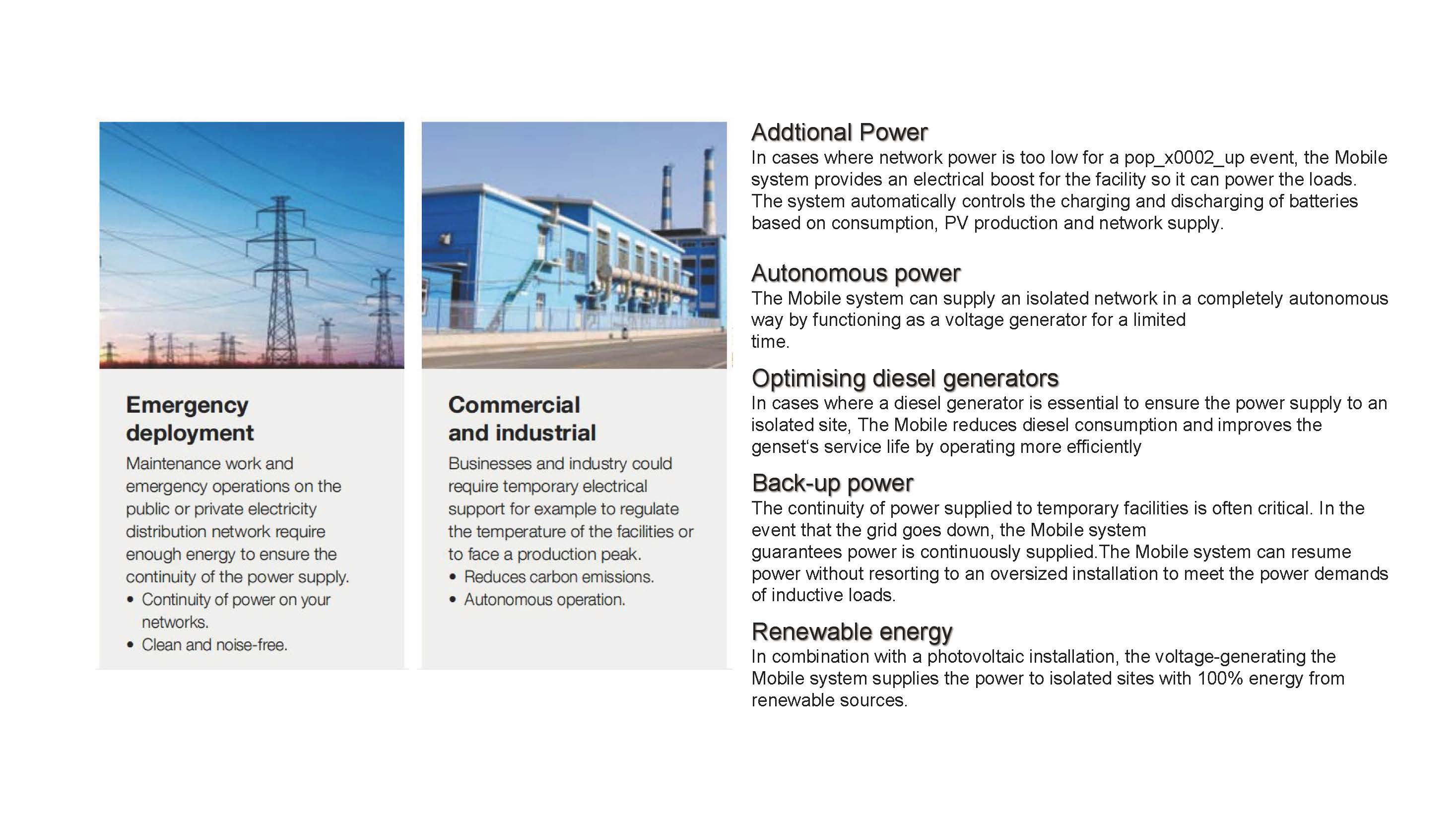 Energy Storage System Application