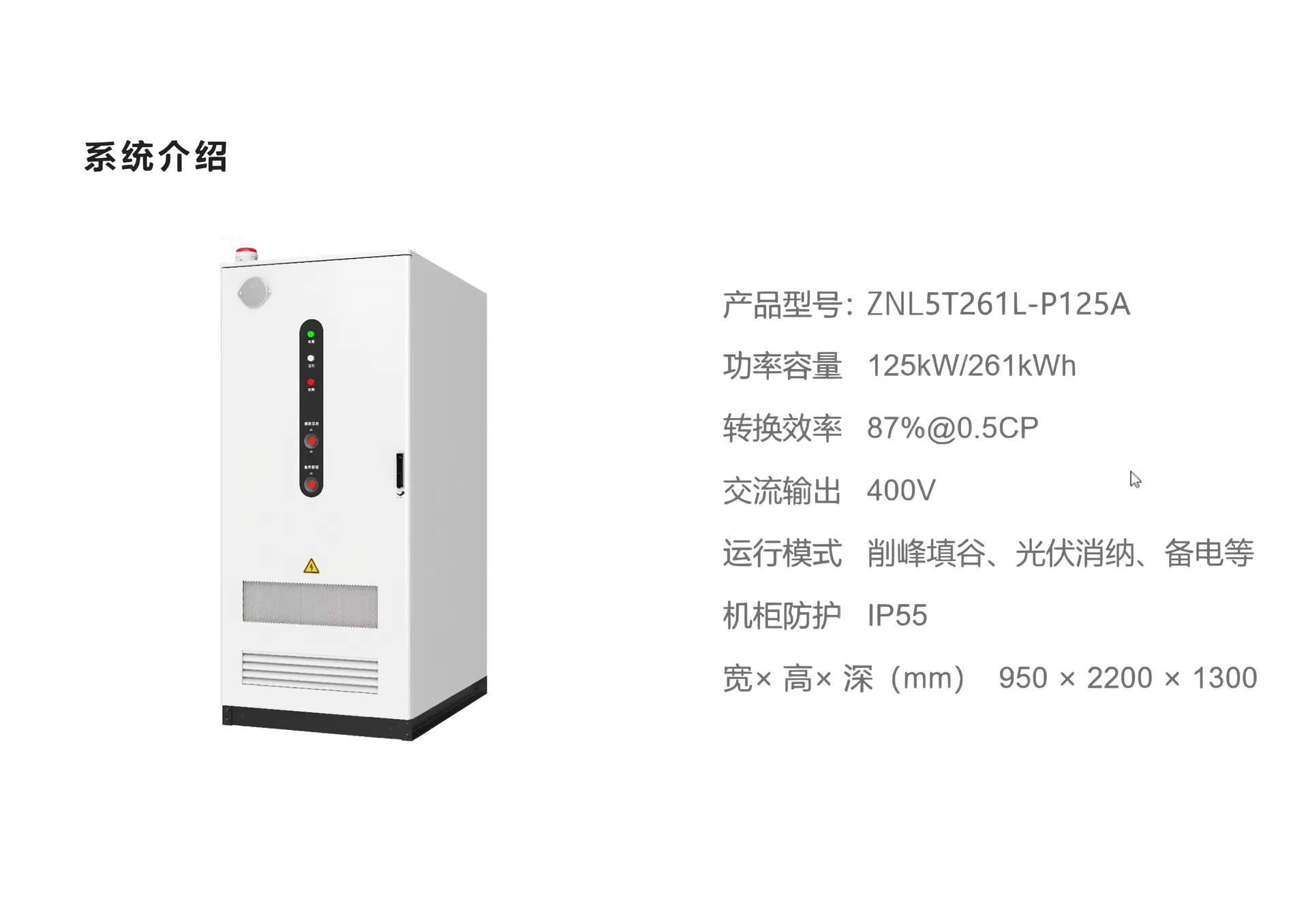 Containerized Energy Storage System for Commercial Use 1