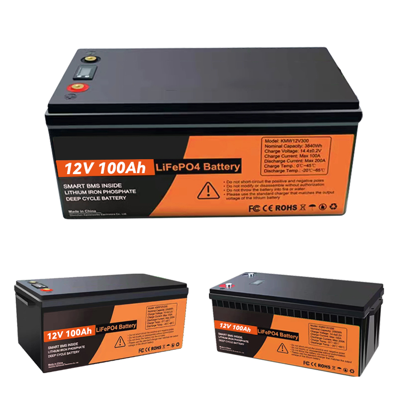 12V 100ah Lithium Iron Phosphate Battery 24V 200ah 280ah 300ah LiFePO4 Battery Pack for Solar Energy Storage System