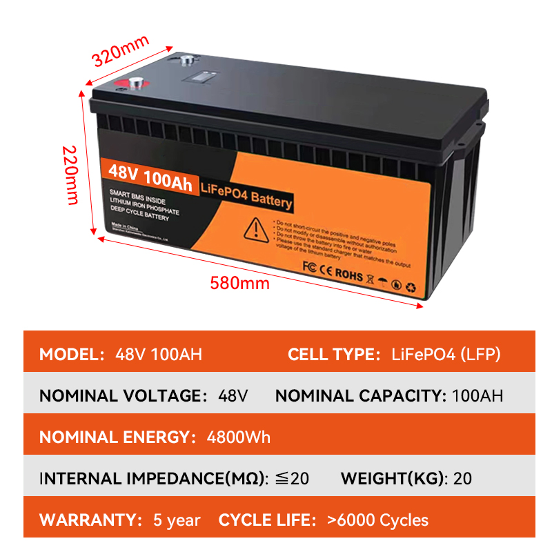 48V 100ah Rechargeable LiFePO4 Battery Pack 12V 24V 200ah 230ah 280ah 300ah Lithium Iron Phosphate Batteries Pack for Solar System Home Use