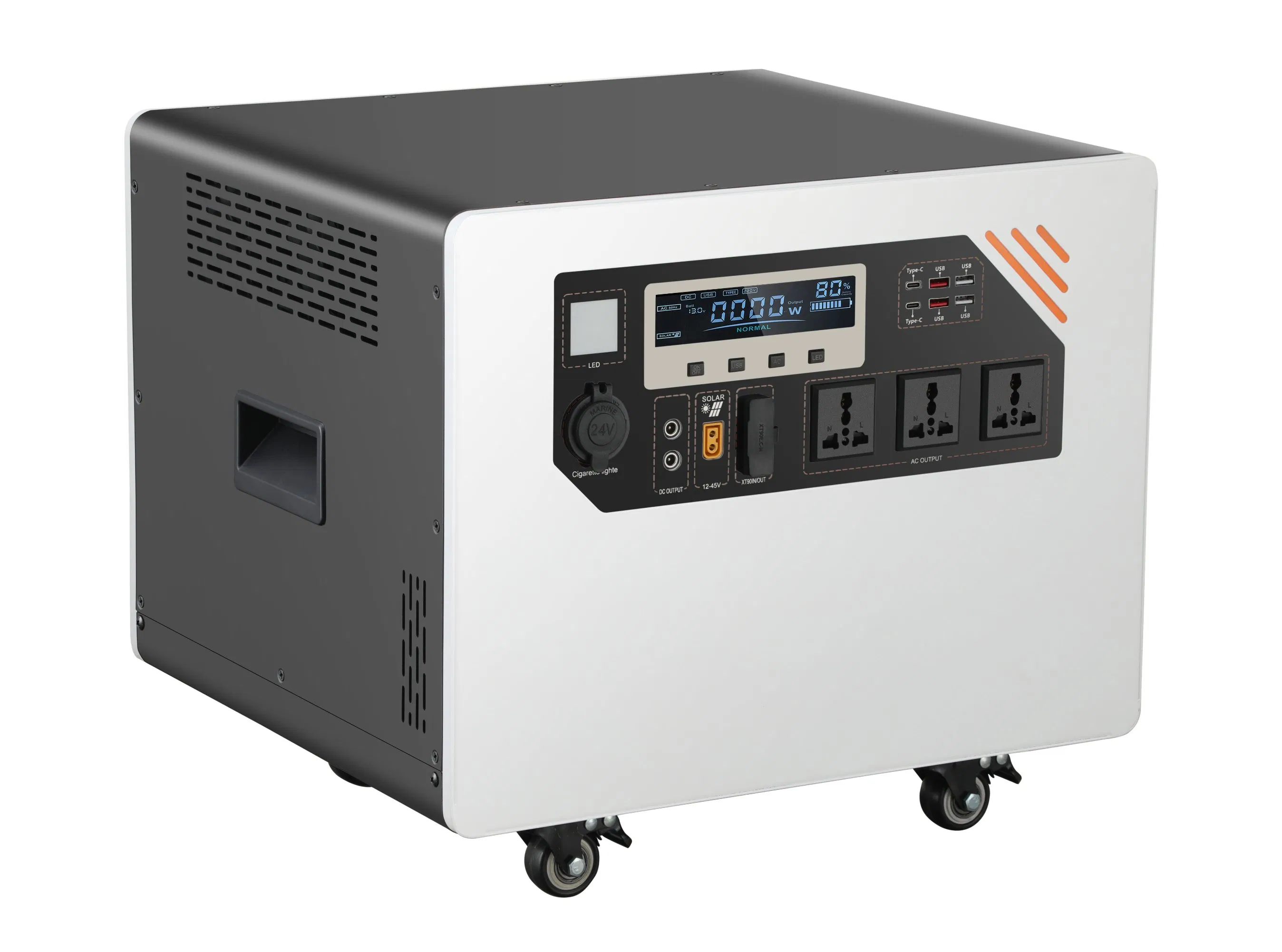 3500W Rechargeable Solar Generator High Power Battery Portable Power Station with Fast Charging for Outdoor Energy System