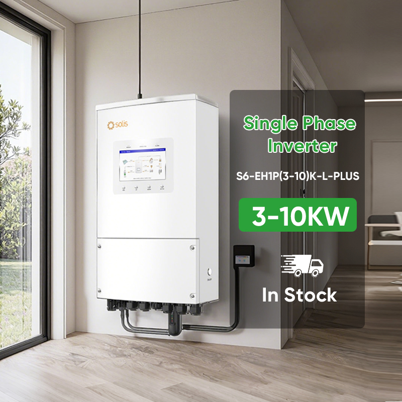 Single Phase Low Voltage Energy Storage Solar Inverter Solis 3kw 3.6kw 5kw 6kw 8kw 10kw IP66 Hybrid Solar Inverters Set for Home