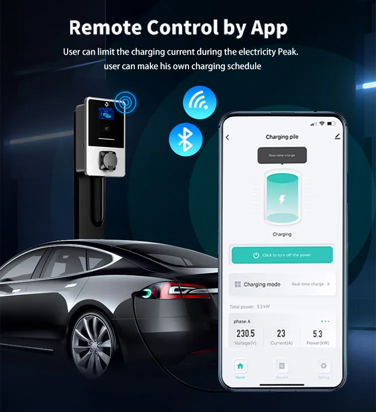 7kw 11kw 22kw Wallbox Ocpp EV Charger Solar Car Charging Station with Good Service