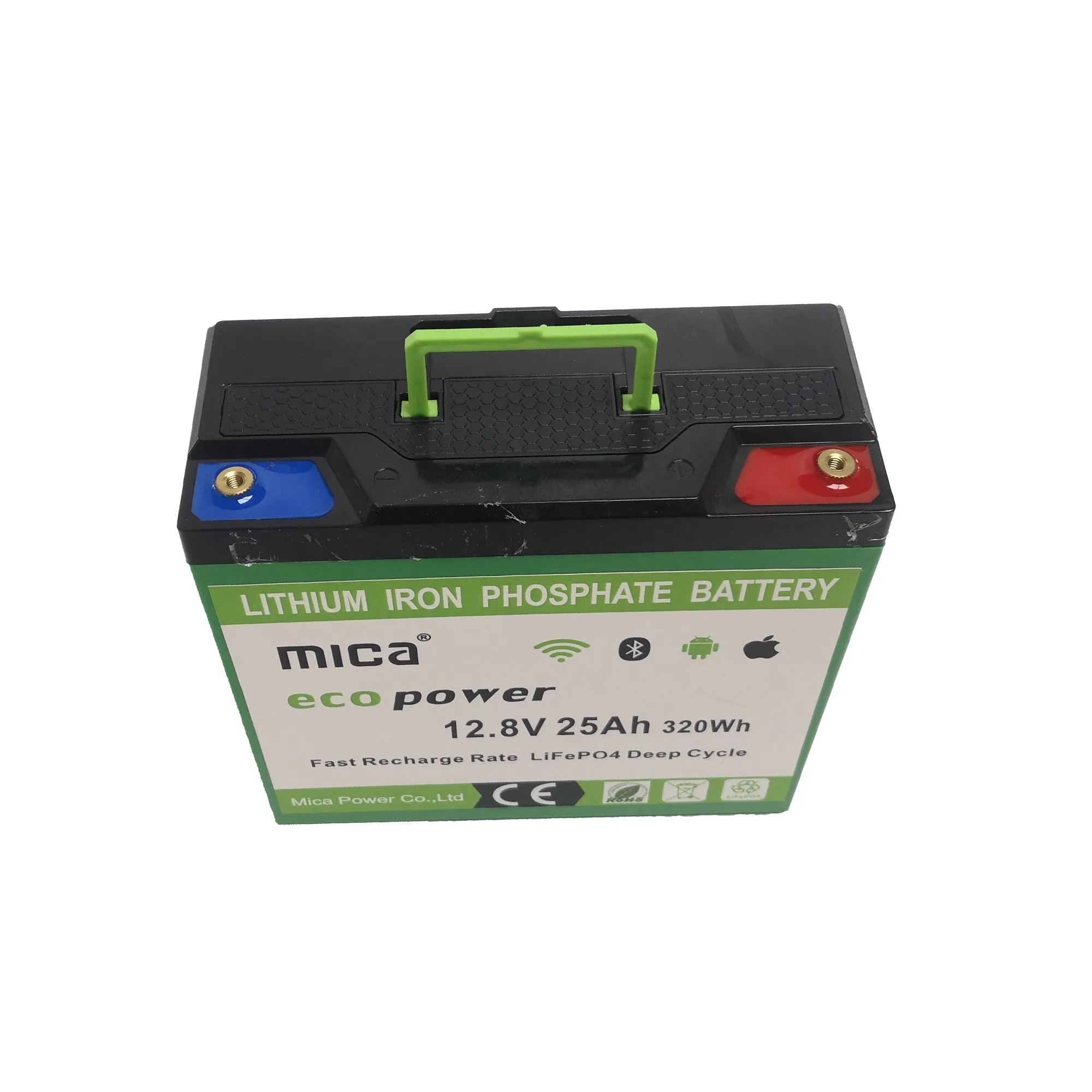 Lithium Iron Phosphate 12.8V 25ah LiFePO4 Battery Pack for 12V Electric System Storage