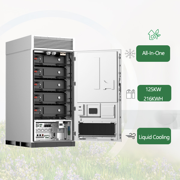 Built in PCS EMS BMS Work With Solar System High Efficiency 125kw 261KWH Battery Storage Peak Shaving and Solar Self-Consumption
