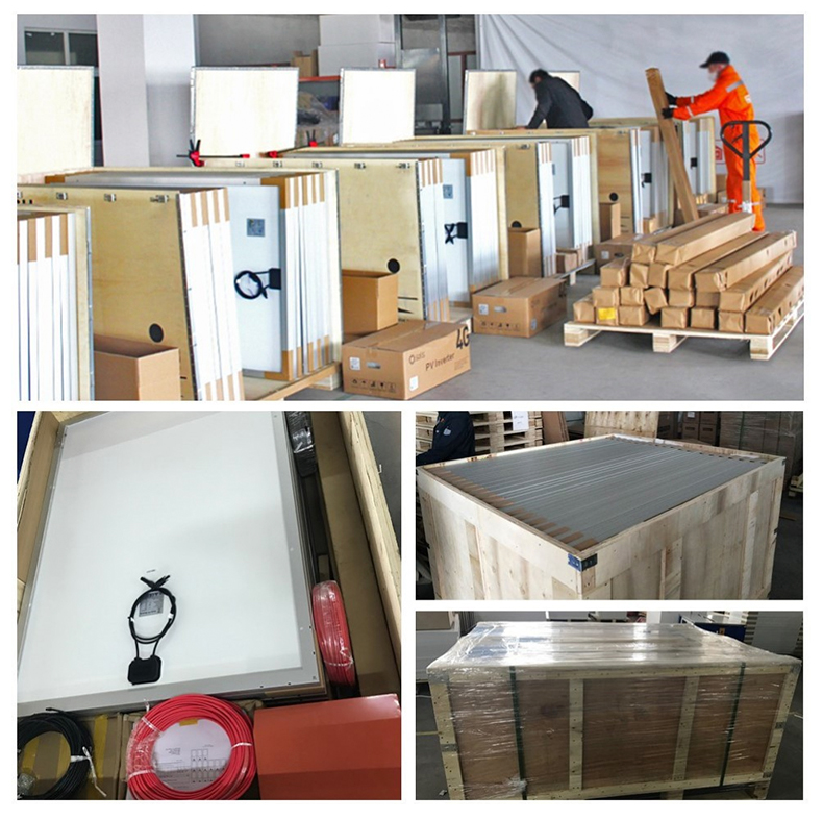 Residential Solar Energy System High Efficiency Solar Panel Hybrid Off-Grid Inverter Match for Lithium Batteries