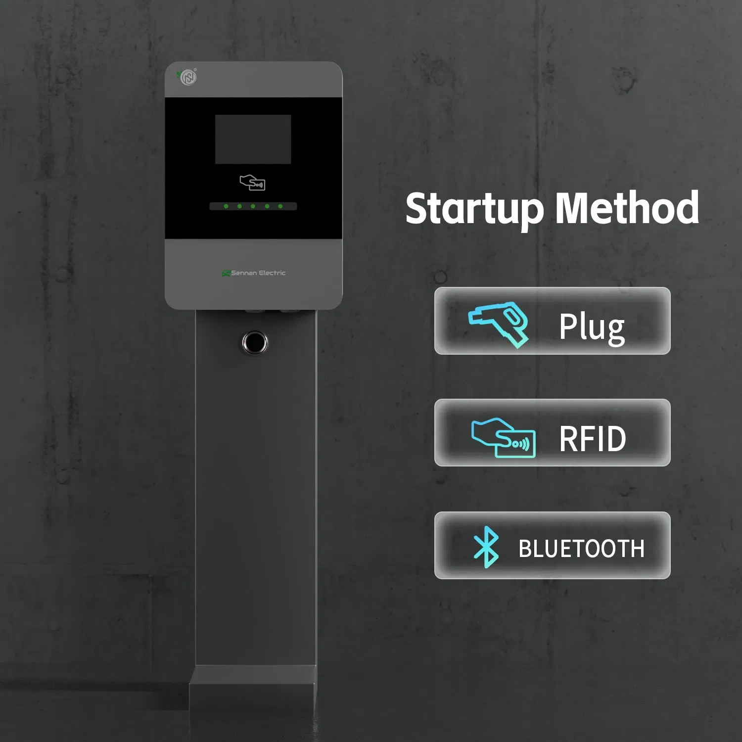 CE AC Electric Car Charging Station Solar EV Charger Type1/Type2/Gbt/Nacs with APP-Control