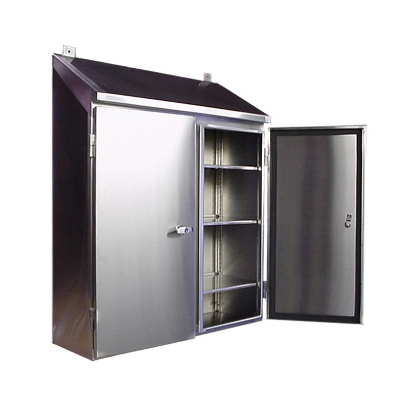 Outdoor Electrical Waterproof Enclosure Ip67 Metal Lithium Battery Storage Cabinet For Solar