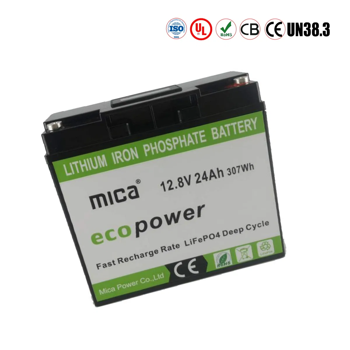 Lithium Iron Phosphate 12.8V 25ah LiFePO4 Battery Pack for 12V Electric System Storage